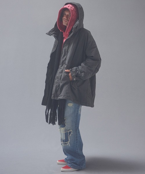 ADAM PATEK(アダムパテック)の「mp15540-repaired trace selvedge washed denim デニムパンツ(AP2628008)(デニムパンツ・メンズ・ホワイト/ブルー・1/2/3)」の9枚目の写真