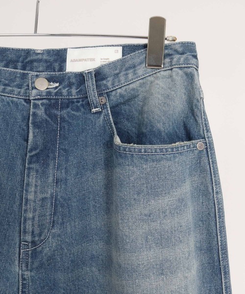 ADAM PATEK(アダムパテック)の「mp15540-repaired trace selvedge washed denim デニムパンツ(AP2628008)(デニムパンツ・メンズ・ホワイト/ブルー・1/2/3)」の22枚目の写真