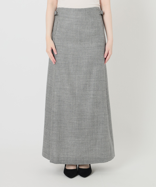 IENA LA BOUCLE(イエナラブークル)の「IENA LA BOUCLE ハウンドトゥースIラインマキシスカート(スカート・レディース・グレー・36/40/38)」の13枚目の写真