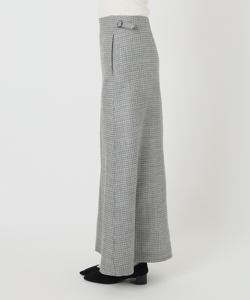 IENA LA BOUCLE(イエナラブークル)の「IENA LA BOUCLE ハウンドトゥースIラインマキシスカート(スカート・レディース・グレー・36/40/38)」の14枚目の写真