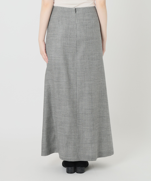 IENA LA BOUCLE(イエナラブークル)の「IENA LA BOUCLE ハウンドトゥースIラインマキシスカート(スカート・レディース・グレー・36/40/38)」の2枚目の写真