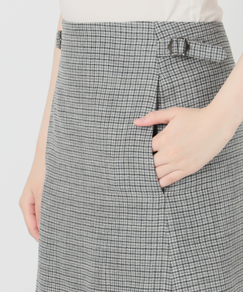 IENA LA BOUCLE(イエナラブークル)の「IENA LA BOUCLE ハウンドトゥースIラインマキシスカート(スカート・レディース・グレー・36/40/38)」の18枚目の写真