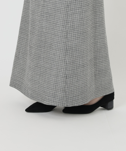 IENA LA BOUCLE(イエナラブークル)の「IENA LA BOUCLE ハウンドトゥースIラインマキシスカート(スカート・レディース・グレー・36/40/38)」の20枚目の写真