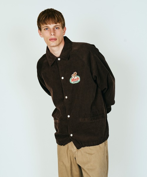 MACK TRUCKS(マックトラックス)の「MACK TRUCKS / マックトラックス CORDUROY COACHERS JACKET ロゴ刺繡コーデュロイ コーチジャケット(ブルゾン・メンズ・グリーン/ブラック/チャコールグレー/ブラウン・MEDIUM/LARGE)」の11枚目の写真