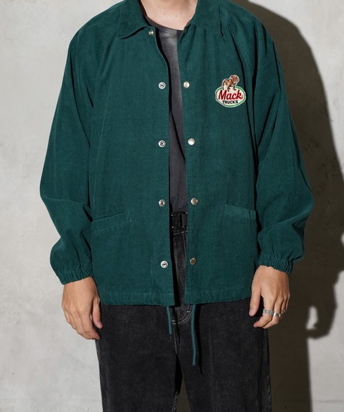 MACK TRUCKS(マックトラックス)の「MACK TRUCKS / マックトラックス CORDUROY COACHERS JACKET ロゴ刺繡コーデュロイ コーチジャケット(ブルゾン・メンズ・グリーン/ブラック/チャコールグレー/ブラウン・MEDIUM/LARGE)」の13枚目の写真
