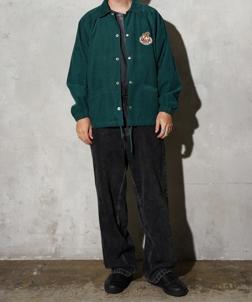 MACK TRUCKS(マックトラックス)の「MACK TRUCKS / マックトラックス CORDUROY COACHERS JACKET ロゴ刺繡コーデュロイ コーチジャケット(ブルゾン・メンズ・グリーン/ブラック/チャコールグレー/ブラウン・MEDIUM/LARGE)」の14枚目の写真