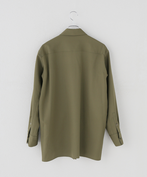 Tu es mon TRESOR（トゥ エ モン トレゾア）の「【TU ES MON TRESOR/トゥ エ モン トレゾア】Safari Wool Shirt（シャツ/ブラウス・レディース・カーキ・MEDIUM）」の2枚目の写真