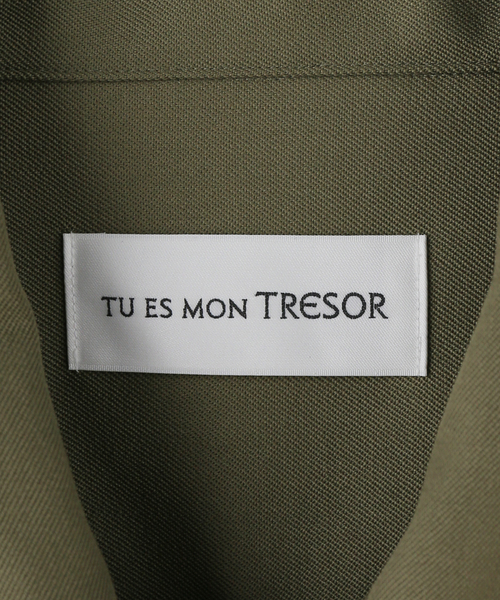 Tu es mon TRESOR（トゥ エ モン トレゾア）の「【TU ES MON TRESOR/トゥ エ モン トレゾア】Safari Wool Shirt（シャツ/ブラウス・レディース・カーキ・MEDIUM）」の6枚目の写真