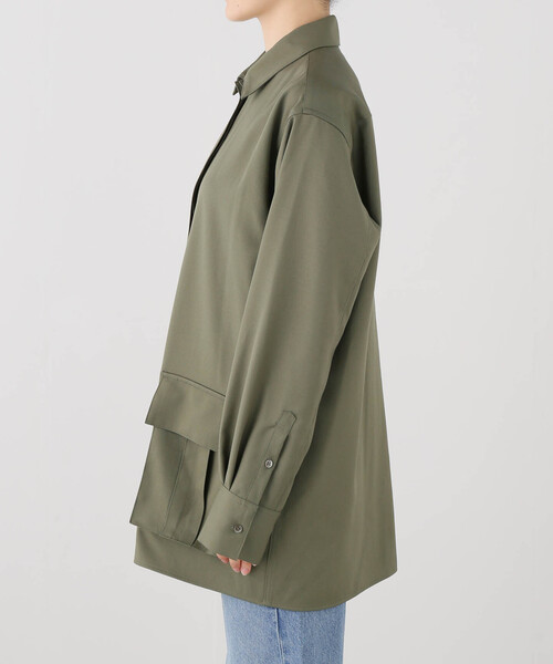 Tu es mon TRESOR（トゥ エ モン トレゾア）の「【TU ES MON TRESOR/トゥ エ モン トレゾア】Safari Wool Shirt（シャツ/ブラウス・レディース・カーキ・MEDIUM）」の10枚目の写真