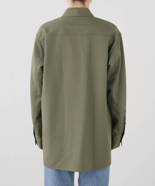 Tu es mon TRESOR（トゥ エ モン トレゾア）の「【TU ES MON TRESOR/トゥ エ モン トレゾア】Safari Wool Shirt（シャツ/ブラウス・レディース・カーキ・MEDIUM）」の11枚目の写真