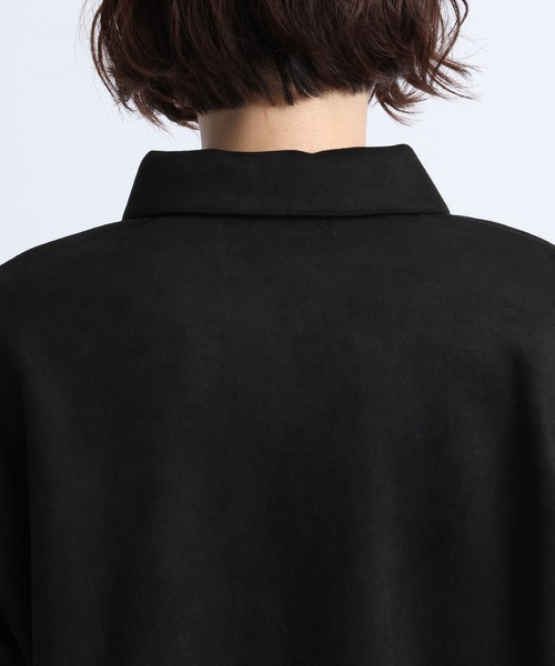 RAGEBLUE(レイジブルー)の「CROPPED SUEDE HALF-ZIP PULLOVER/クロップドスウェードハーフジッププルオーバー(Tシャツ/カットソー・メンズ・オフホワイト/ブラック/グレー・LARGE/MEDIUM)」の16枚目の写真