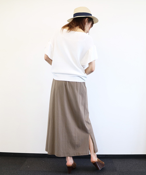 N.（N. Natural Beauty Basic）（エヌエヌナチュラルビューティーベーシック）の「アゼフレアスリーブニット（ニット/セーター・レディース・ネイビー/ホワイト/レッド/ブルー・MEDIUM）」の21枚目の写真