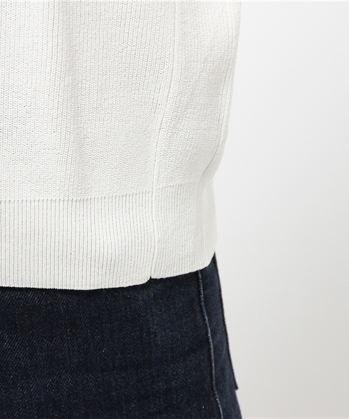 N.（N. Natural Beauty Basic）（エヌエヌナチュラルビューティーベーシック）の「アゼフレアスリーブニット（ニット/セーター・レディース・ネイビー/ホワイト/レッド/ブルー・MEDIUM）」の10枚目の写真
