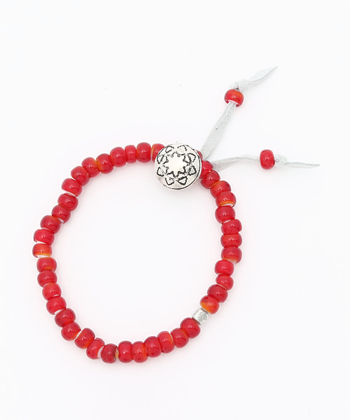 WEGO（ウィゴー）の「WEGO/ホワイトハーツブレスレット（ブレスレット・メンズ・ターコイズブルー/ブラック/レッド/ブルー・FREE）」の4枚目の写真