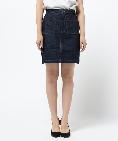 mystic(ミスティック)の「ポケットデニムスカート(デニムスカート・レディース・ブルー/ネイビー・1/2)」の3枚目の写真