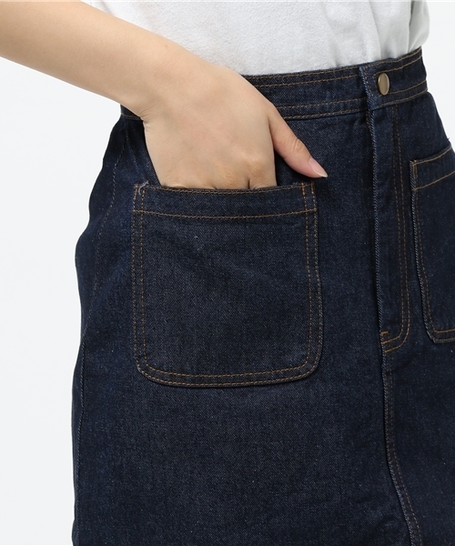 mystic(ミスティック)の「ポケットデニムスカート(デニムスカート・レディース・ブルー/ネイビー・1/2)」の6枚目の写真