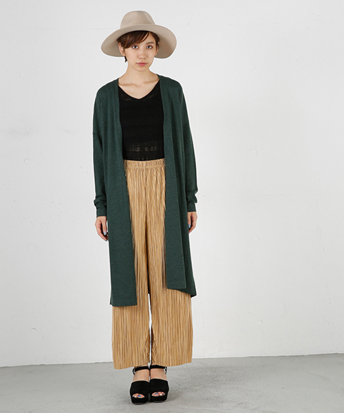 MOUSSY（マウジー）の「Loosely light gown（カーディガン/ボレロ・レディース・カーキ/ブラック/トップグレー/ピンク/ブラウン・FREE）」の4枚目の写真