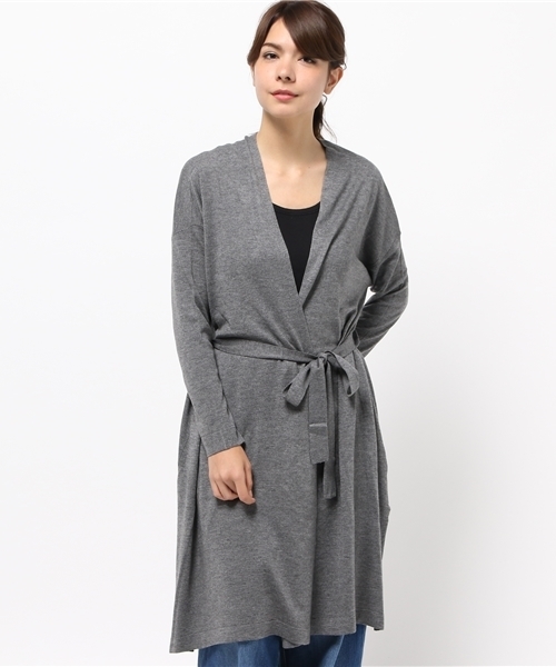 MOUSSY（マウジー）の「Loosely light gown（カーディガン/ボレロ・レディース・カーキ/ブラック/トップグレー/ピンク/ブラウン・FREE）」の19枚目の写真