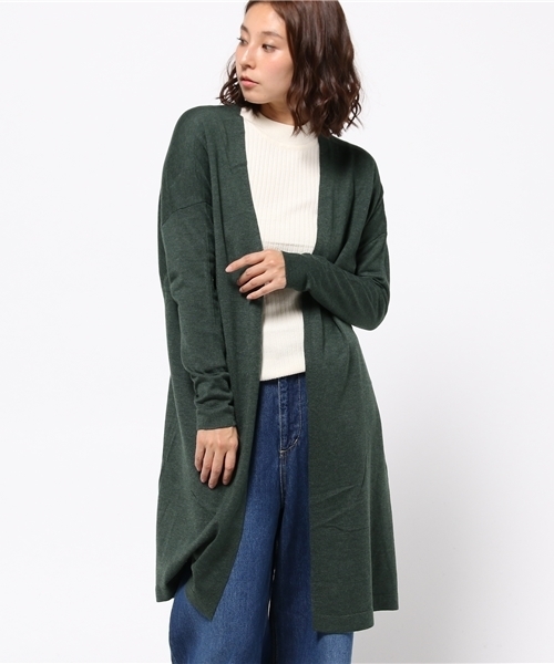 MOUSSY（マウジー）の「Loosely light gown（カーディガン/ボレロ・レディース・カーキ/ブラック/トップグレー/ピンク/ブラウン・FREE）」の12枚目の写真