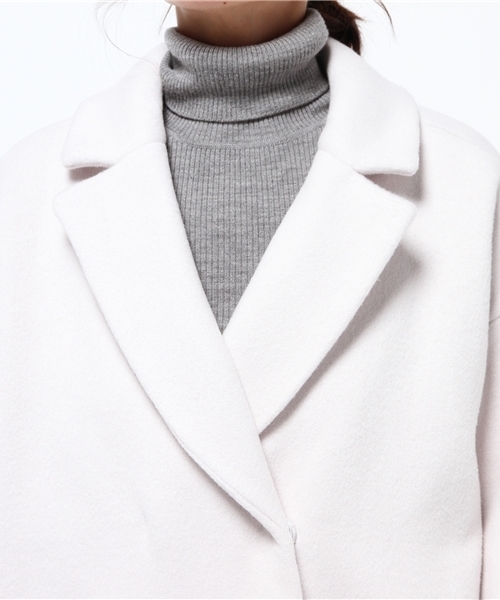 BLACK BY MOUSSY（ブラックバイマウジー）の「Double cocoon long coat（その他アウター・レディース・トップグレー/オフホワイト/ネイビー・1/2）」の7枚目の写真