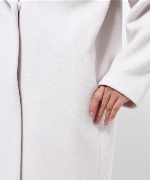 BLACK BY MOUSSY（ブラックバイマウジー）の「Double cocoon long coat（その他アウター・レディース・トップグレー/オフホワイト/ネイビー・1/2）」の12枚目の写真