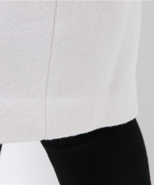 BLACK BY MOUSSY（ブラックバイマウジー）の「Double cocoon long coat（その他アウター・レディース・トップグレー/オフホワイト/ネイビー・1/2）」の13枚目の写真