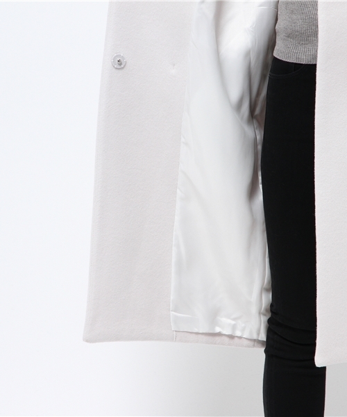 BLACK BY MOUSSY（ブラックバイマウジー）の「Double cocoon long coat（その他アウター・レディース・トップグレー/オフホワイト/ネイビー・1/2）」の15枚目の写真