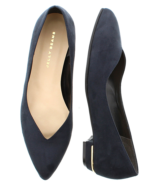 JELLY BEANS（ジェリービーンズ）の「【Made in Japan】【WEB限定】Vカットプレーンパンプス(124-1130)JELLY BEANS(ジェリービーンズ)（パンプス・レディース・ネイビー/ブラック/グレー/ダークベージュ/チェリーピンク/ダークグリーン/ブルー/イエロー/ライトグレー/パープル/ダークグレー/グリーン/マスタード/レオパード/ラベンダー/パイソン/ベージュ系その他/ローズ/ダークラベンダー/アニマル/ブラウン系その他/ライトブラウン/ライトブルー/ライトベージュ/ピンクベージュ/ライトイエロー/ライトピンク/ライトパープル/ドット/スモークピンク/ライトグリーン/ゼブラ・24/25/25.5/22.5/23.5/22/24.5/23/21.5）」の15枚目の写真