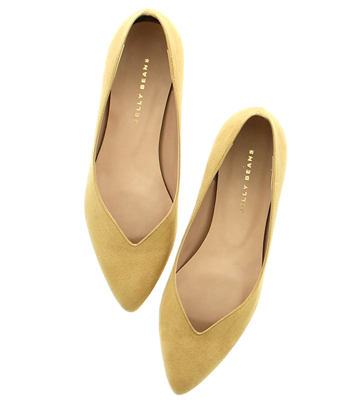 JELLY BEANS（ジェリービーンズ）の「【Made in Japan】【WEB限定】Vカットプレーンパンプス(124-1130)JELLY BEANS(ジェリービーンズ)（パンプス・レディース・ネイビー/ブラック/グレー/ダークベージュ/チェリーピンク/ダークグリーン/ブルー/イエロー/ライトグレー/パープル/ダークグレー/グリーン/マスタード/レオパード/ラベンダー/パイソン/ベージュ系その他/ローズ/ダークラベンダー/アニマル/ブラウン系その他/ライトブラウン/ライトブルー/ライトベージュ/ピンクベージュ/ライトイエロー/ライトピンク/ライトパープル/ドット/スモークピンク/ライトグリーン/ゼブラ・24/25/25.5/22.5/23.5/22/24.5/23/21.5）」の21枚目の写真