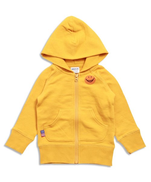 BREEZE（ブリーズ）の「FOスマイルジップアップパーカー（パーカー・キッズ・グレー/ベージュ/ネイビー/レッド/イエロー・80/95/90/140/130/110/120/100）」の4枚目の写真