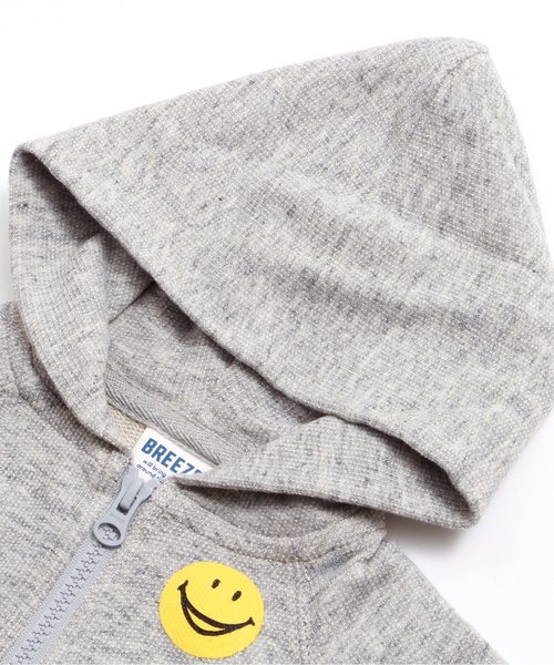 BREEZE（ブリーズ）の「FOスマイルジップアップパーカー（パーカー・キッズ・グレー/ベージュ/ネイビー/レッド/イエロー・80/95/90/140/130/110/120/100）」の12枚目の写真