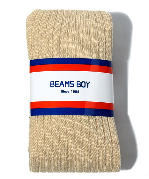 BEAMS BOY（ビームスボーイ）の「BEAMS BOY / リブタイツ（タイツ/ストッキング・レディース・ナチュラル/ブラウン/レッド/オリーブ/ネイビー・ONE SIZE）」の3枚目の写真