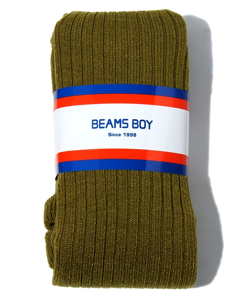 BEAMS BOY（ビームスボーイ）の「BEAMS BOY / リブタイツ（タイツ/ストッキング・レディース・ナチュラル/ブラウン/レッド/オリーブ/ネイビー・ONE SIZE）」の4枚目の写真