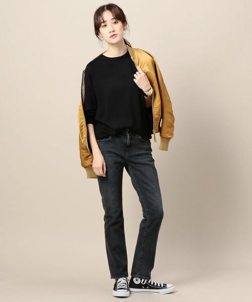 BEAUTY&YOUTH UNITED ARROWS（ビューティーアンドユースユナイテッドアローズ）の「＜RED CARD＞LIBERTY ブラックデニムパンツ ◆（デニムパンツ・レディース・ブラック・22/23/24）」の5枚目の写真