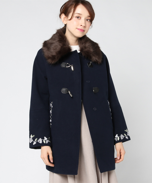 Cecil Mcbee セシルマクビー の ビット付刺繍コート ダッフルコート Wear