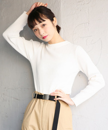 LOWRYS FARM | スーピマクルーネックプルオーバー　777991 (ニット/セーター)