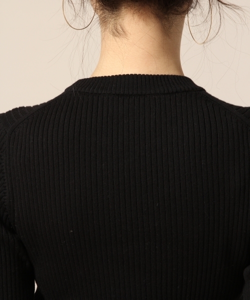 LOWRYS FARM（ローリーズファーム）の「スーピマクルーネックプルオーバー　777991 （ニット/セーター・レディース・ブラック/ライラック/オフホワイト/イエロー/ライム/グレー・MEDIUM/LARGE）」の14枚目の写真