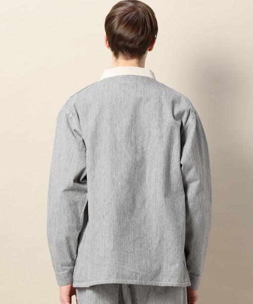 UNIVERSAL OVERALL(ユニバーサルオーバーオール)の「【別注】 <UNIVERSAL OVERALL(ユニバーサル オーバーオール)> COVERALL/カバーオール(カバーオール・メンズ・ダークグレー/ベージュ/ネイビー・LARGE/MEDIUM/SMALL)」の4枚目の写真