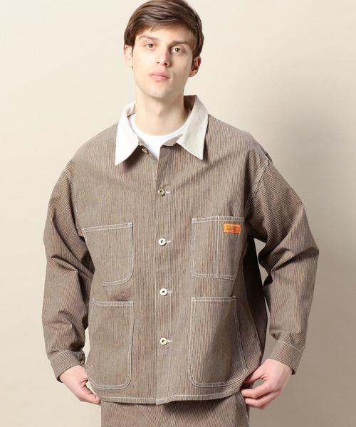 UNIVERSAL OVERALL(ユニバーサルオーバーオール)の「【別注】 <UNIVERSAL OVERALL(ユニバーサル オーバーオール)> COVERALL/カバーオール(カバーオール・メンズ・ダークグレー/ベージュ/ネイビー・LARGE/MEDIUM/SMALL)」の19枚目の写真