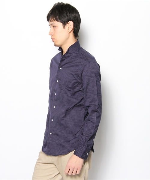 GREYSON ネイビー 波模様 シャツ Sサイズ GREYSON ネイビー 波模様 シャツ Sサイズ