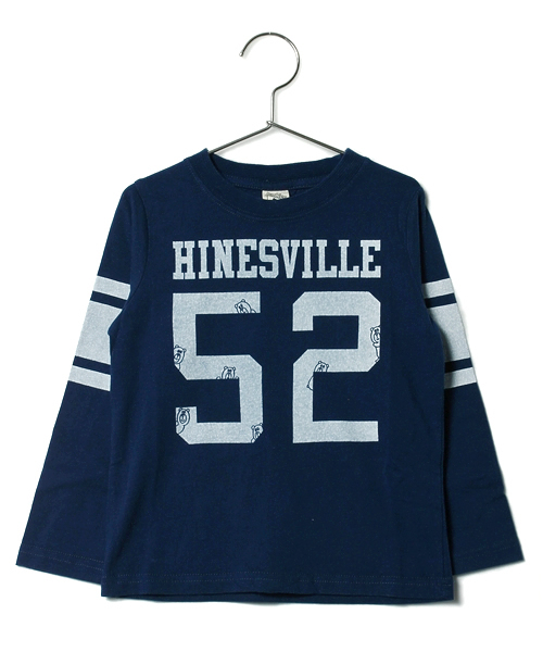 coen（コーエン）の「［KIDS］PARKIESフットボールカットソー（Tシャツ/カットソー・キッズ・ホワイト/ネイビー・S/100/M/110/L/120/XL/130/140/150）」の2枚目の写真