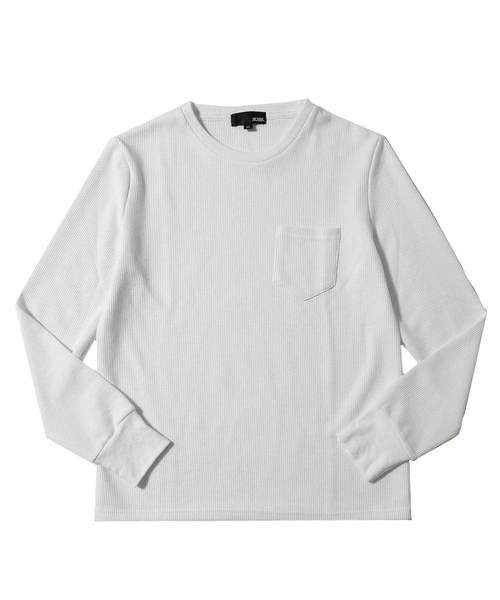 JOKER(ジョーカー)の「ワッフルポケット長袖Tシャツ(Tシャツ/カットソー・メンズ・ブラック/ベージュ/オフホワイト/カーキ/ピンク/ブルー系その他・L/M/XL)」の15枚目の写真