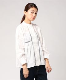 POU DOU DOU | スノーカットドビーブラウス(シャツ/ブラウス)