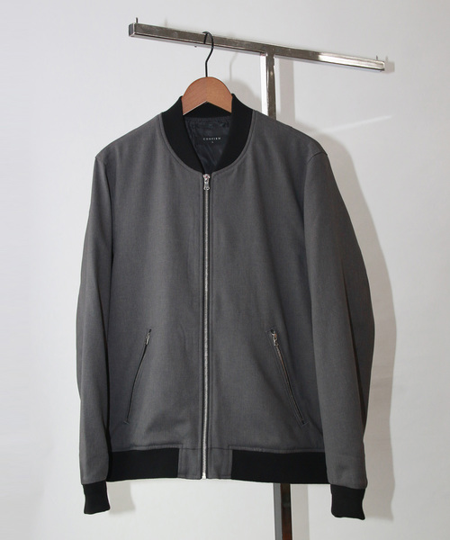 Confirm（コンファーム）の「Confirm / コンファーム カチオンリブブルゾン（MA-1・メンズ・ブラック/ネイビー/グレー・M/L）」の4枚目の写真