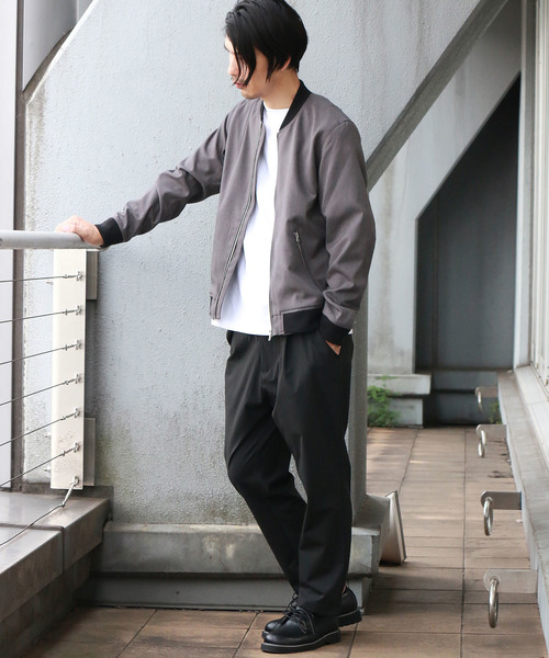 Confirm（コンファーム）の「Confirm / コンファーム カチオンリブブルゾン（MA-1・メンズ・ブラック/ネイビー/グレー・M/L）」の6枚目の写真