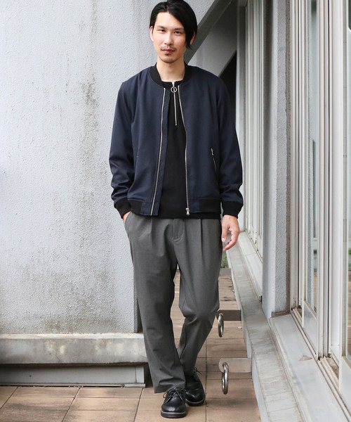 Confirm（コンファーム）の「Confirm / コンファーム カチオンリブブルゾン（MA-1・メンズ・ブラック/ネイビー/グレー・M/L）」の7枚目の写真