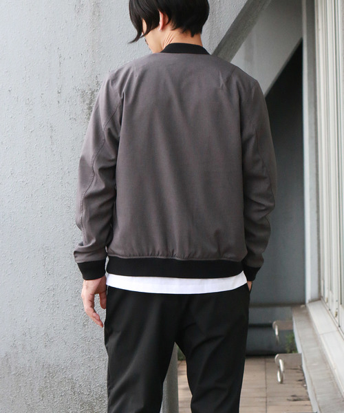 Confirm（コンファーム）の「Confirm / コンファーム カチオンリブブルゾン（MA-1・メンズ・ブラック/ネイビー/グレー・M/L）」の10枚目の写真