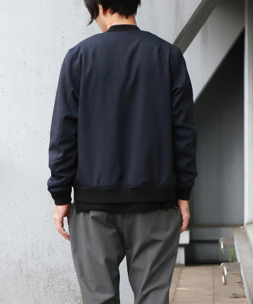 Confirm（コンファーム）の「Confirm / コンファーム カチオンリブブルゾン（MA-1・メンズ・ブラック/ネイビー/グレー・M/L）」の17枚目の写真