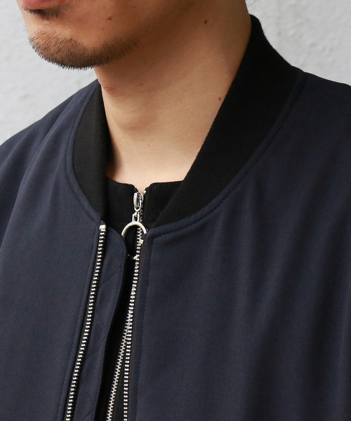 Confirm（コンファーム）の「Confirm / コンファーム カチオンリブブルゾン（MA-1・メンズ・ブラック/ネイビー/グレー・M/L）」の18枚目の写真