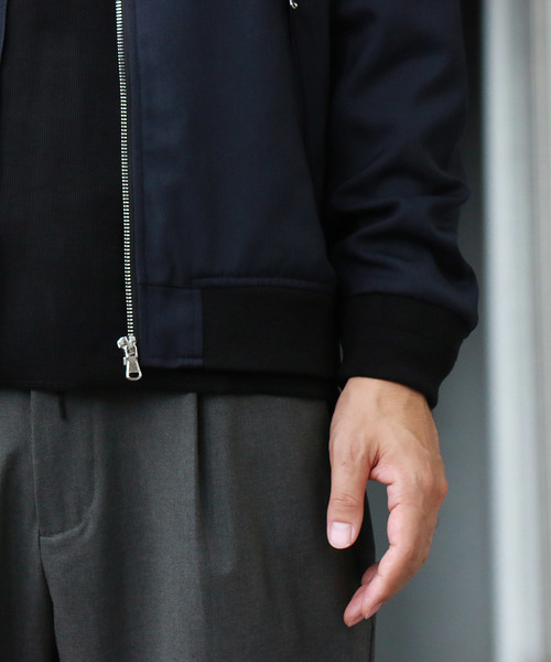 Confirm（コンファーム）の「Confirm / コンファーム カチオンリブブルゾン（MA-1・メンズ・ブラック/ネイビー/グレー・M/L）」の21枚目の写真